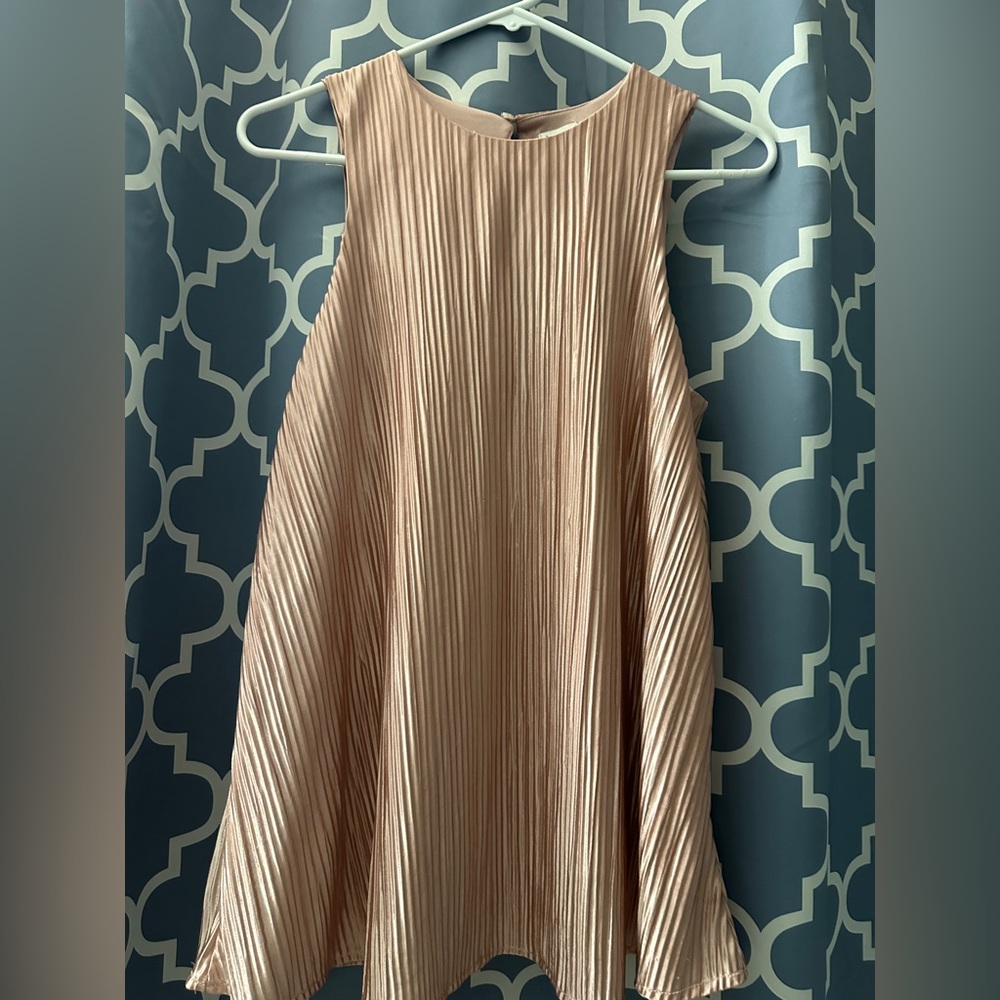 Baby pink halter top striped top on size medium